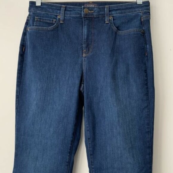 NYDJ Barbara Bootcut Blue Denim Lift Tuck High Rise Jeans - Picture 4 of 10
